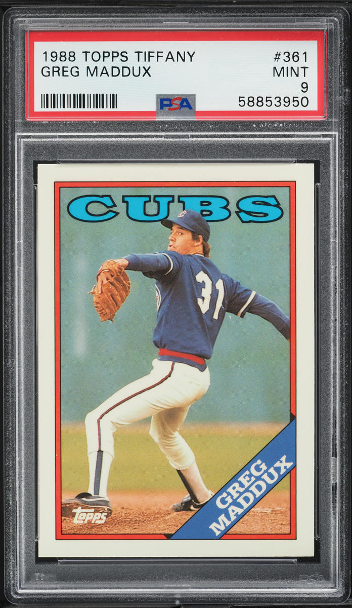 1988 Topps Tiffany Greg Maddux #361 PSA 9 MINT
