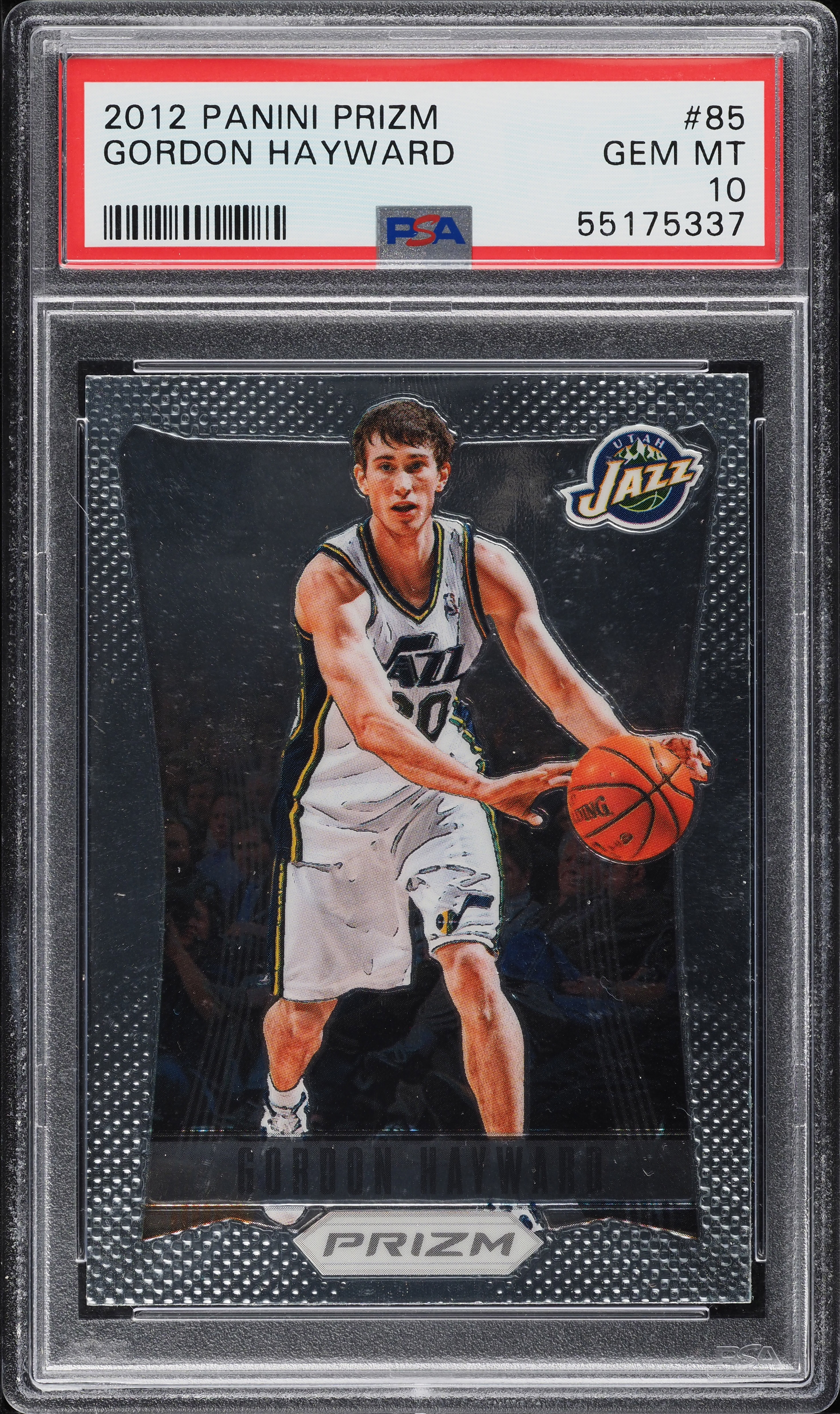 2012 Panini Prizm Gordon Hayward #85 PSA 10 GEM MINT