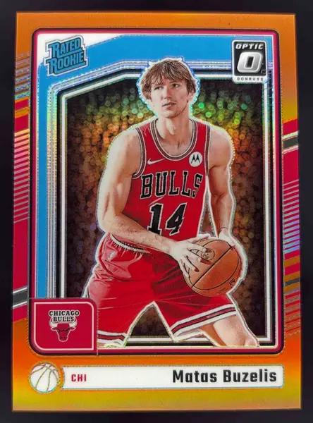 2024-25 Panini Donruss Optic Rated Rookie Orange #271 Matas Buzelis RC /175
