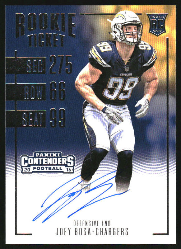 2016 Panini Contenders #324 Joey Bosa RC Rookie Ticket Auto