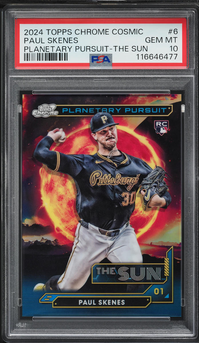 2024 Topps Chrome Cosmic Planetary Pursuit The Sun Paul Skenes ROOKIE PSA 10