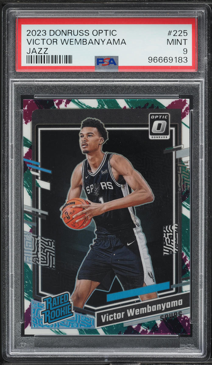 2023 Donruss Optic Jazz Victor Wembanyama ROOKIE #225 PSA 9 MINT