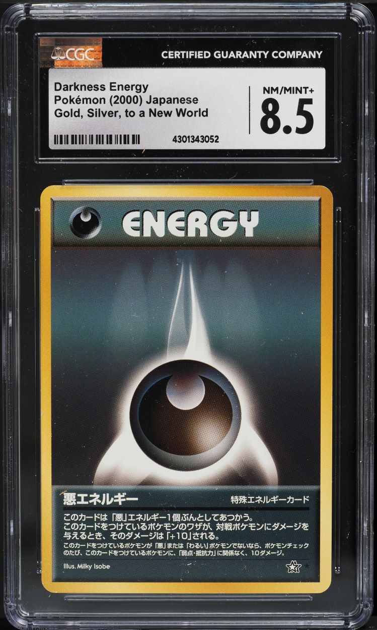 2000 Pokemon Japanese Neo Darkness Energy CGC 8.5 NM-MT+