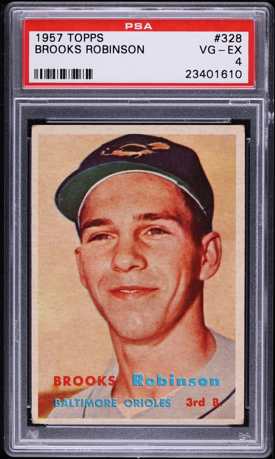 1957 Topps Brooks Robinson ROOKIE #328 PSA 4 VGEX