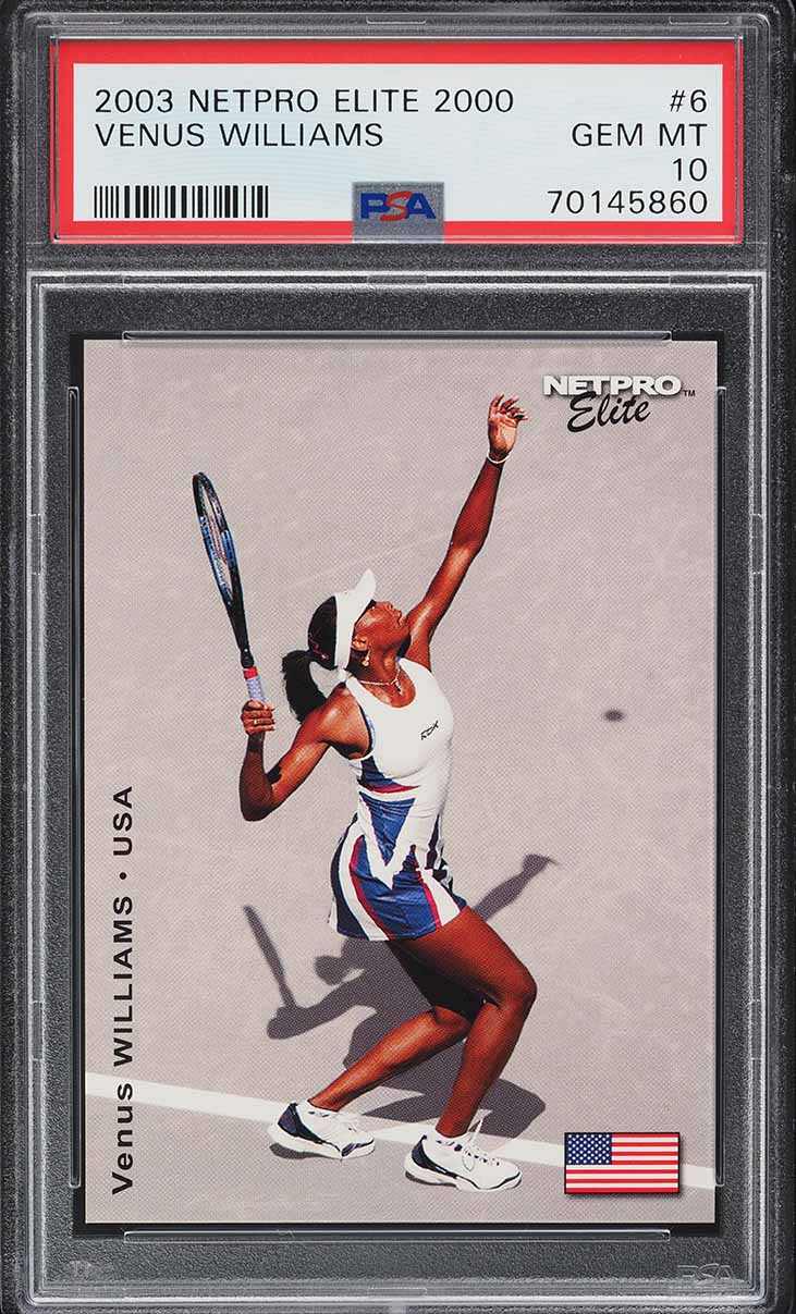 2003 Netpro Elite Venus Williams ROOKIE /2000 #6 PSA 10 GEM MINT