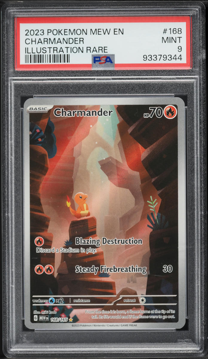 2023 Pokemon Scarlet & Violet 151 IR Charmander #168 PSA 9 MINT
