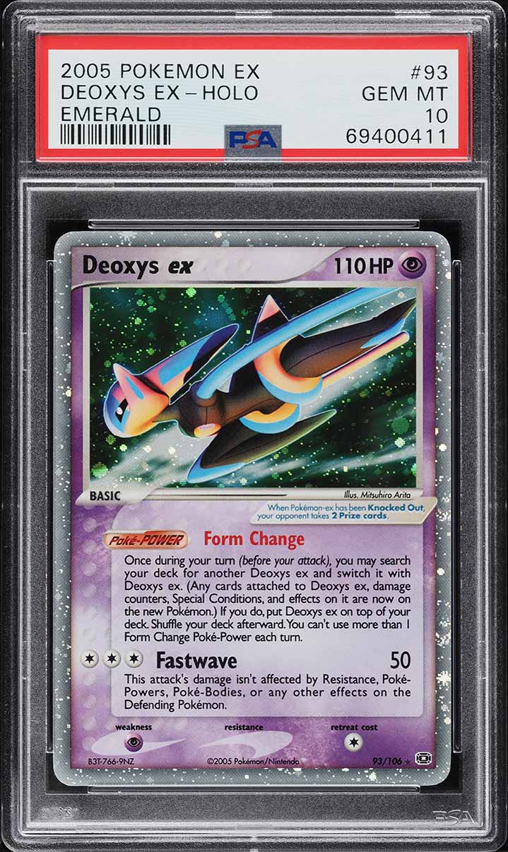 2005 Pokemon EX Emerald Holo Deoxys ex #93 PSA 10 GEM MINT