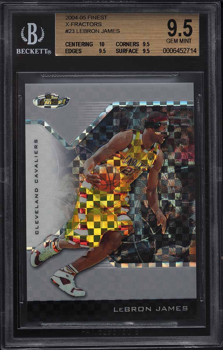 2004 Finest Xfractor LeBron James /199 #23 BGS 9.5 GEM MINT