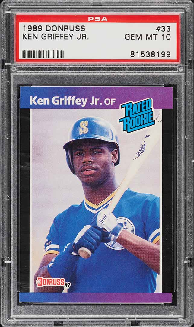 1989 Donruss Ken Griffey Jr. ROOKIE #33 PSA 10 GEM MINT