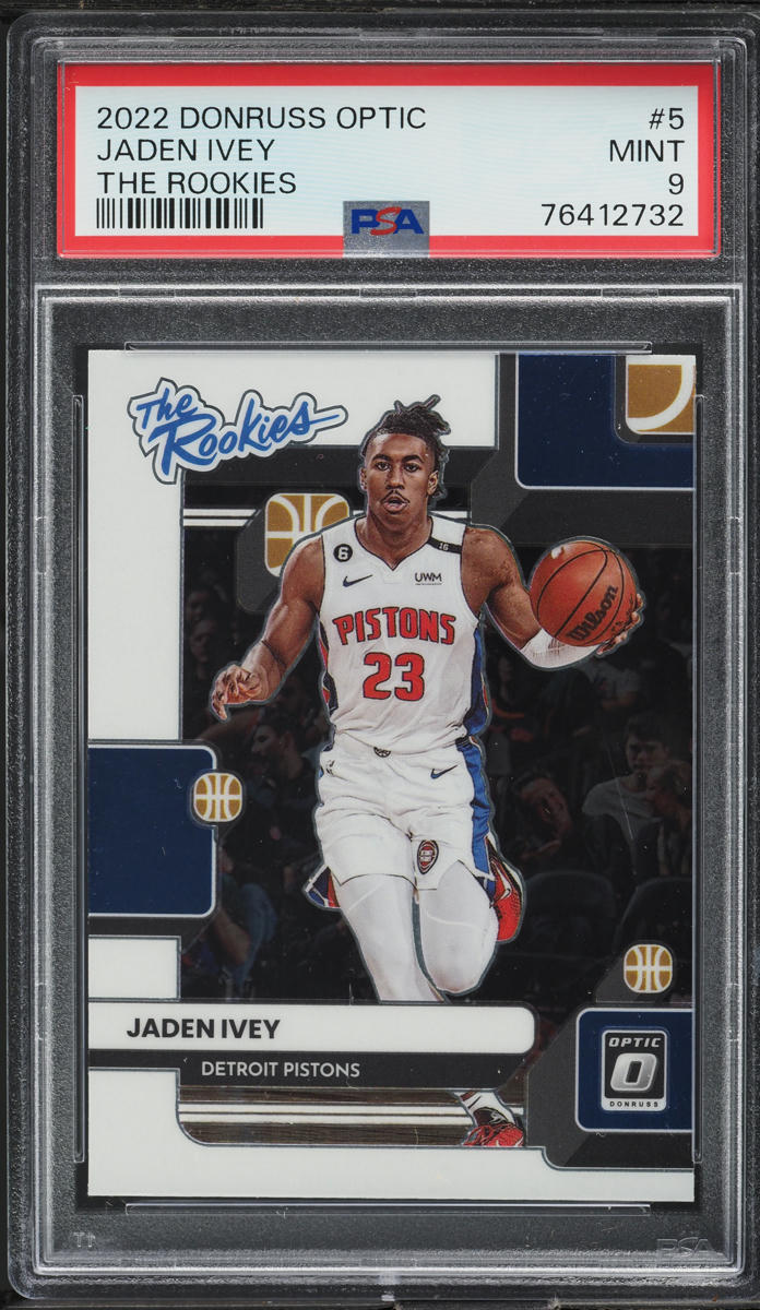 2022 Donruss Optic The Rookies Jaden Ivey ROOKIE #5 PSA 9 MINT