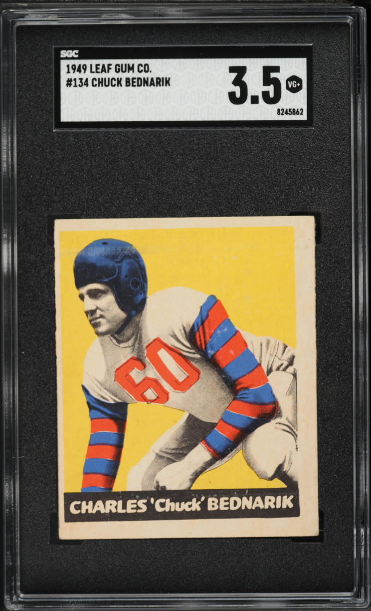 1949 Leaf Football Chuck Bednarik #134 SGC 3.5 VG+