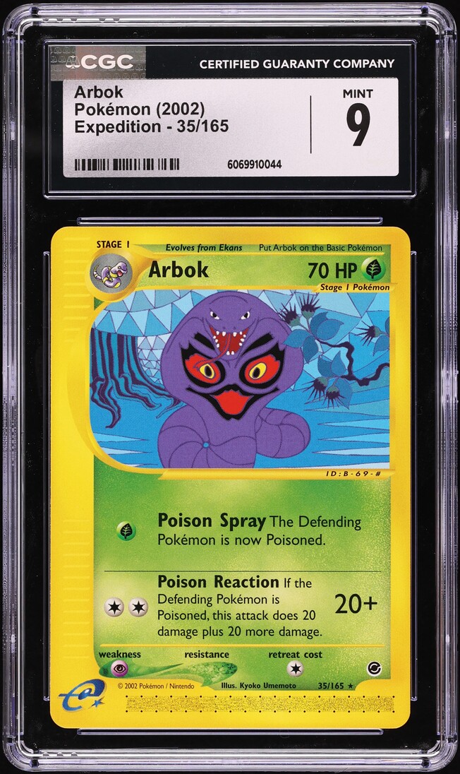 2002 Pokemon Expedition Arbok #35 CGC 9 MINT