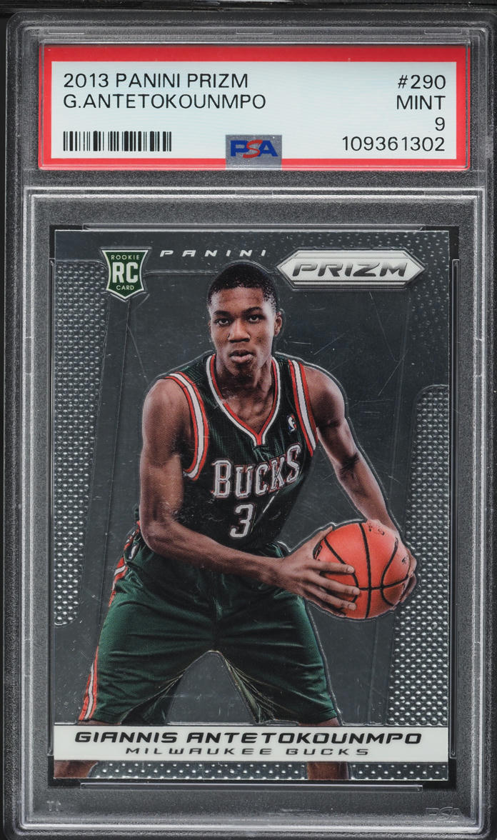 2013 Panini Prizm Giannis Antetokounmpo ROOKIE #290 PSA 9 MINT