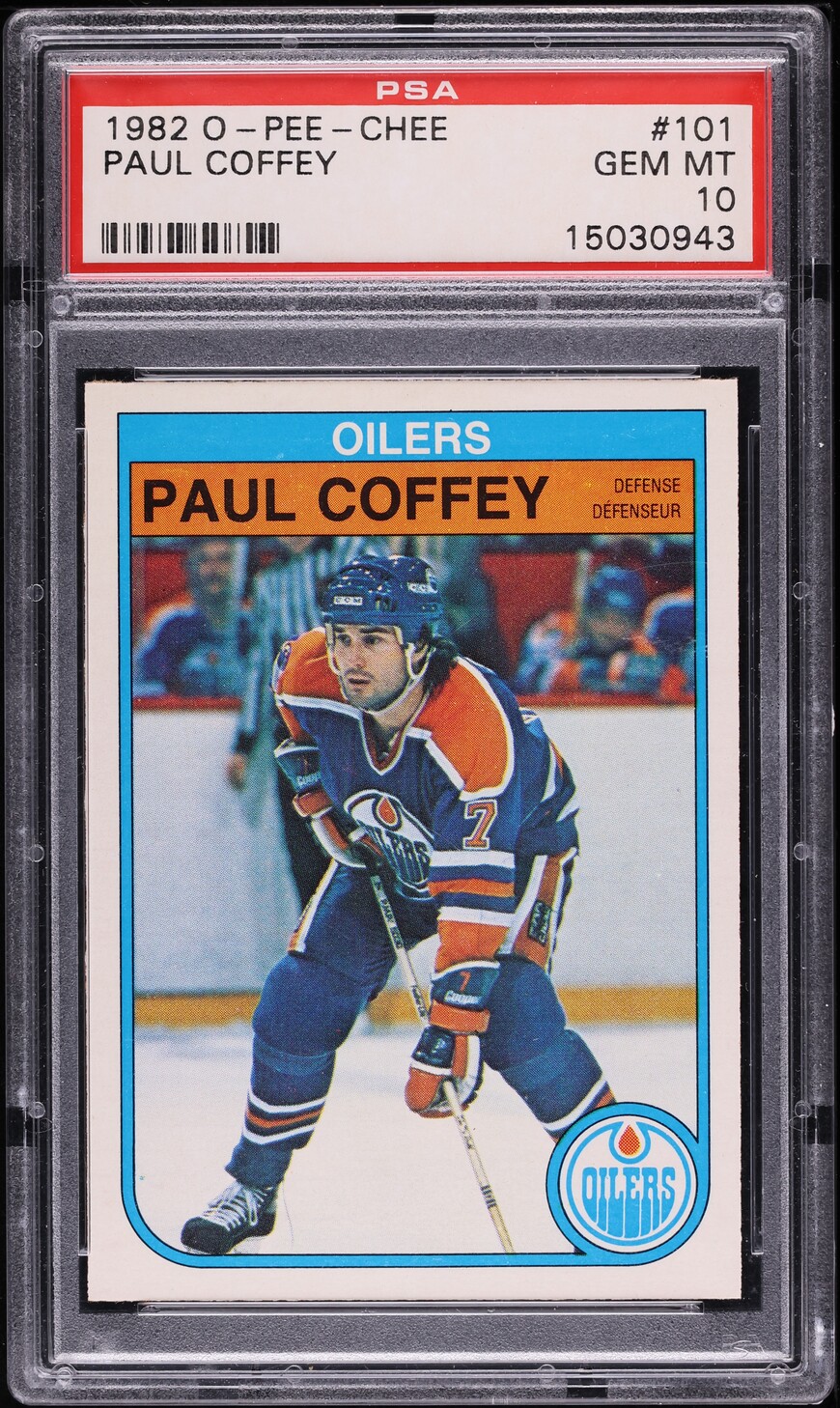 1982 O-Pee-Chee Hockey Paul Coffey #101 PSA 10 GEM MINT