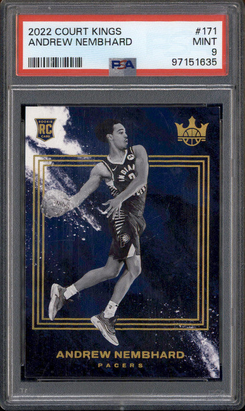 2022 Panini Court Kings #171 Andrew Nembhard RC Rookie PSA 9