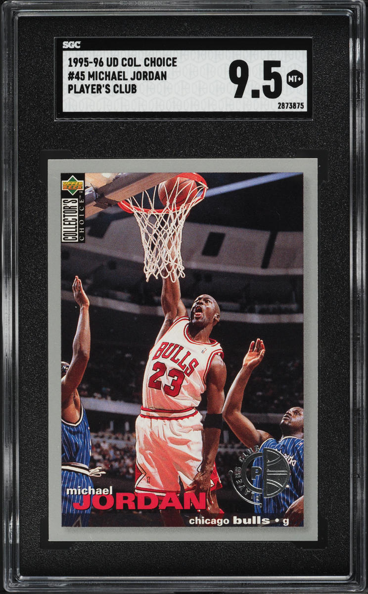 1995 Collector's Choice Player's Club Michael Jordan #45 SGC 9.5 MINT+