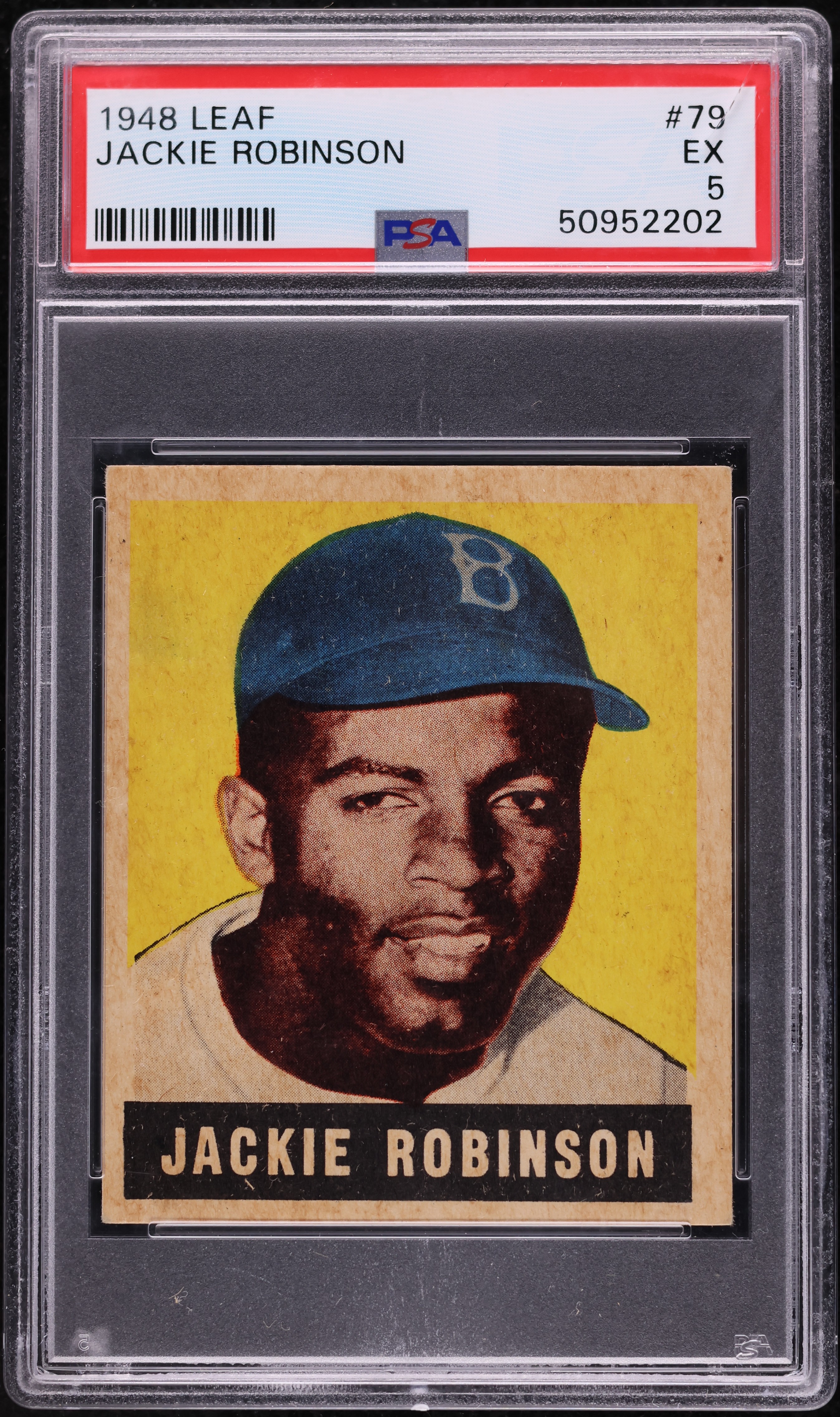 1948 Leaf Jackie Robinson ROOKIE #79 PSA 5 EX (PWCC-A)