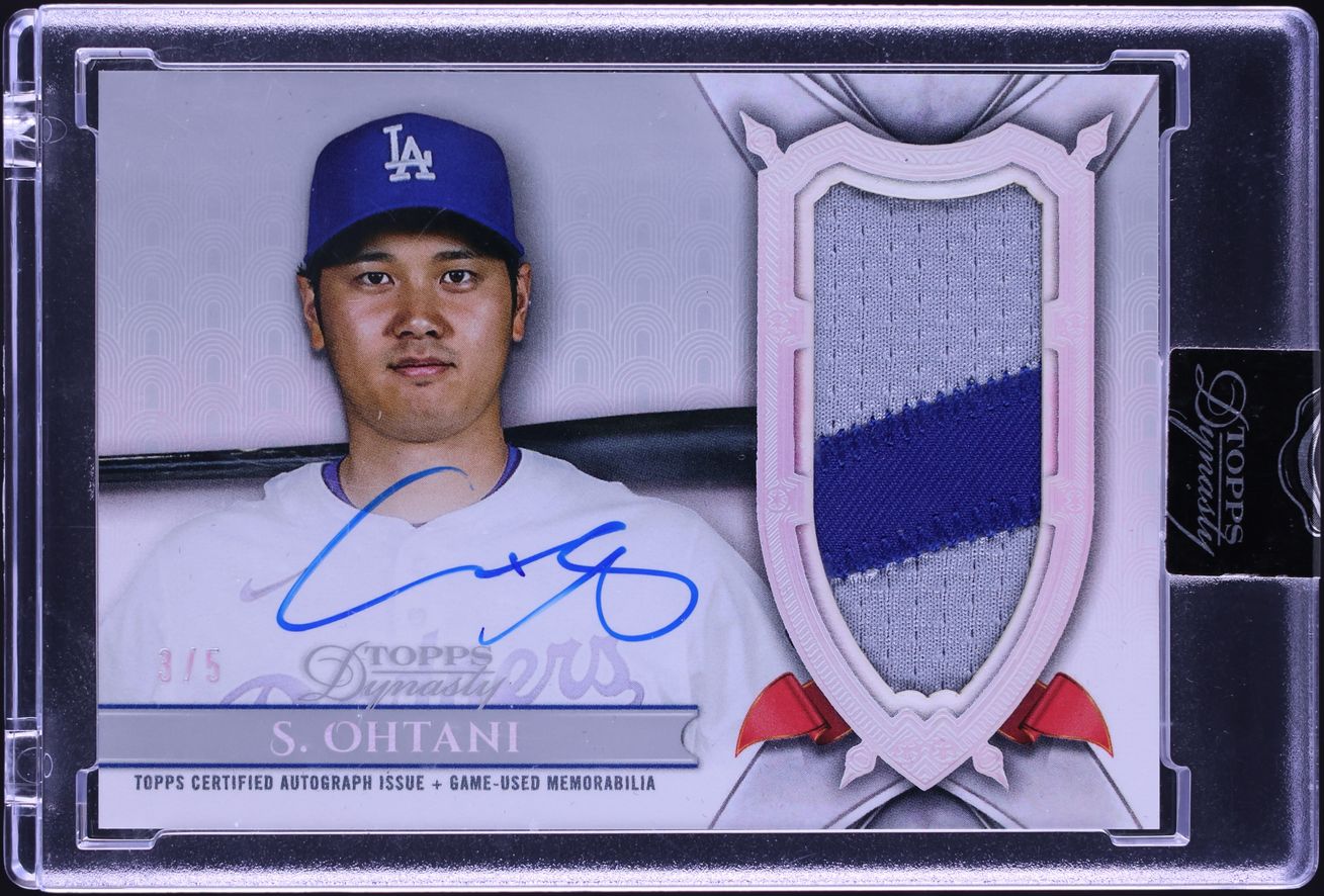 2024 Topps Dynasty Silver Shohei Ohtani PATCH AUTO /5 #DAP-SO3