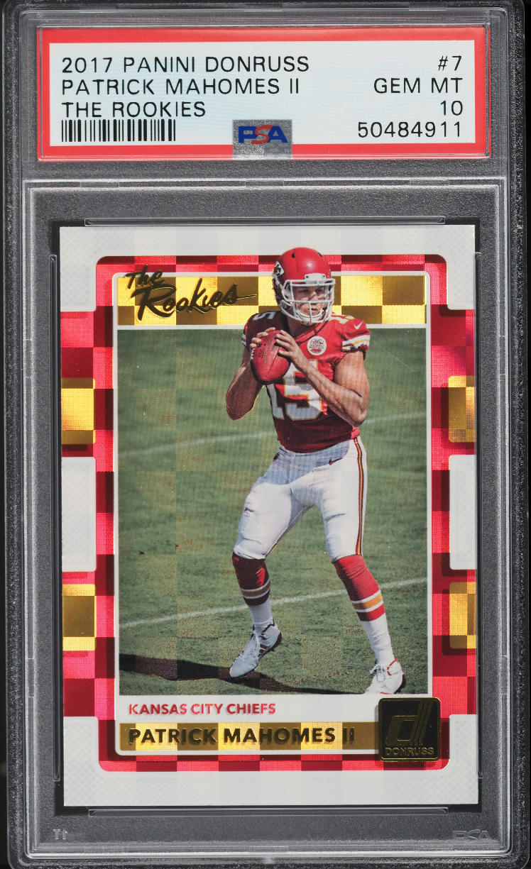 2017 Donruss The Rookies Patrick Mahomes II ROOKIE #7 PSA 10 GEM MINT