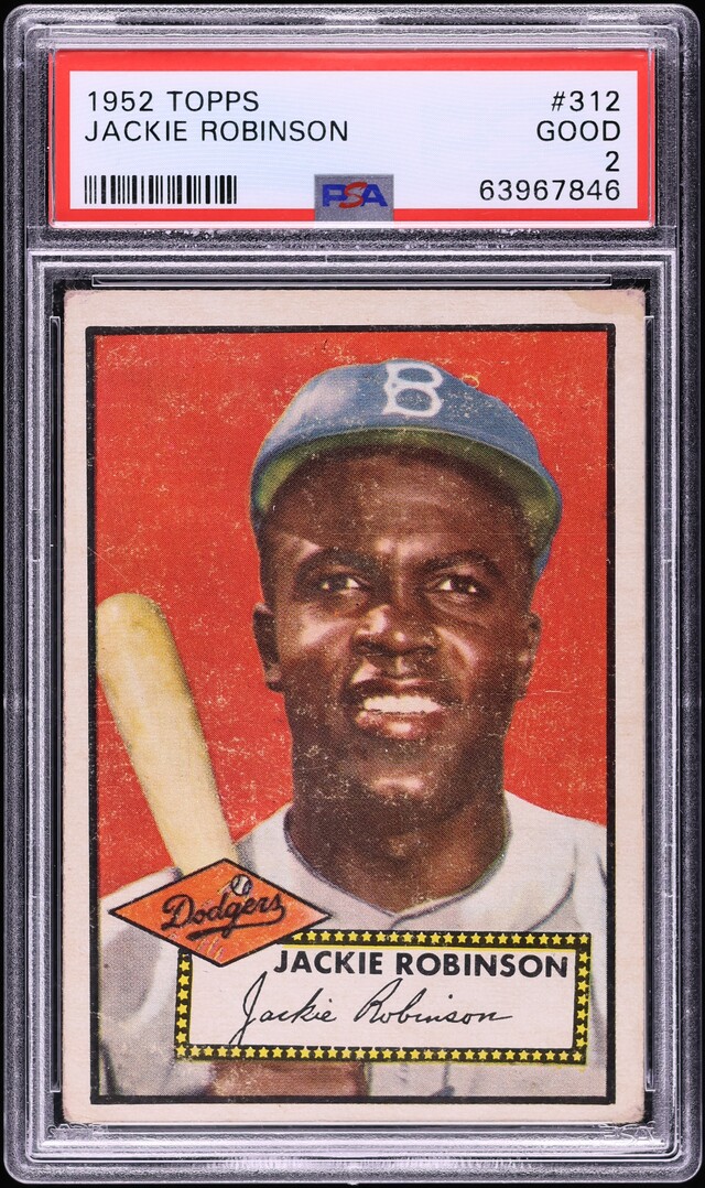 1952 Topps Jackie Robinson #312 PSA 2 GD