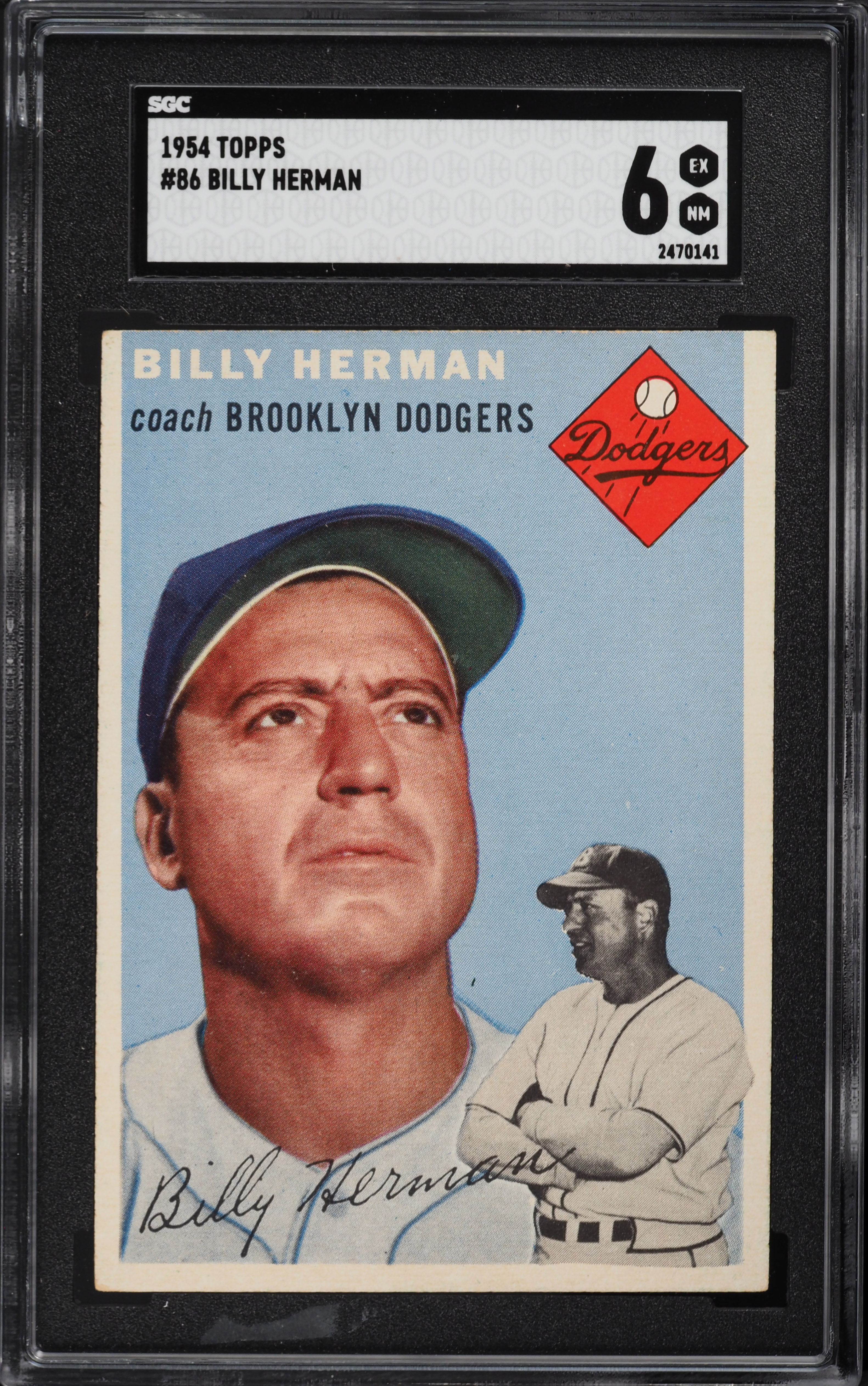 1954 Topps Billy Herman #86 SGC 6 EXMT