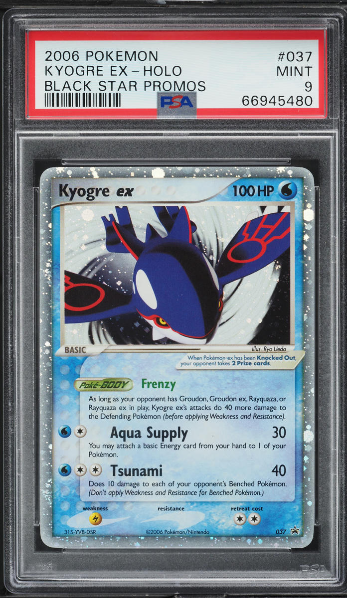 2006 Pokemon Black Star Promo Holo Kyogre Ex #37 PSA 9 MINT
