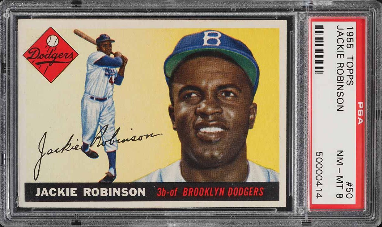 1955 Topps Jackie Robinson #50 PSA 8 NM-MT