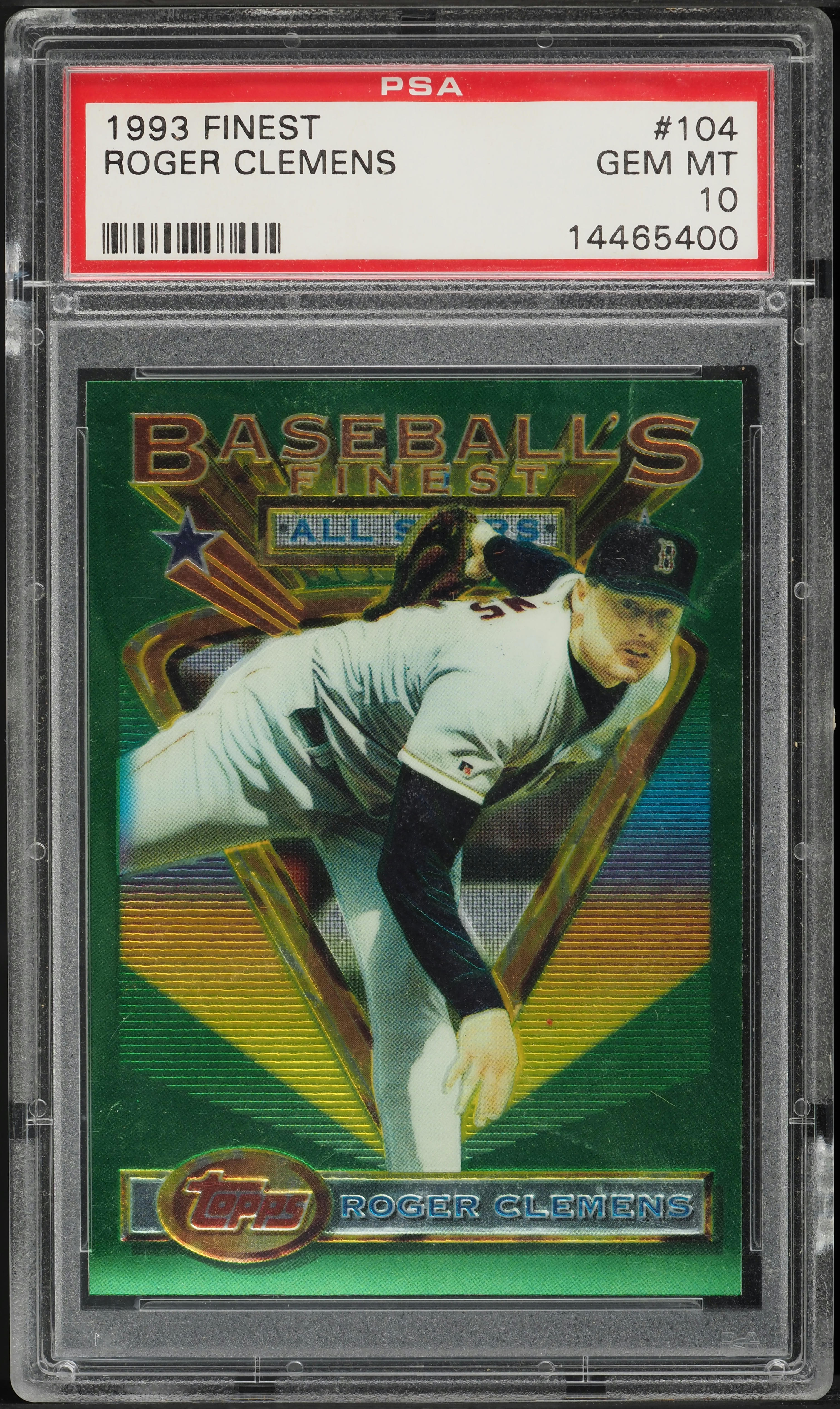 1993 Finest Roger Clemens #104 PSA 10 GEM MINT