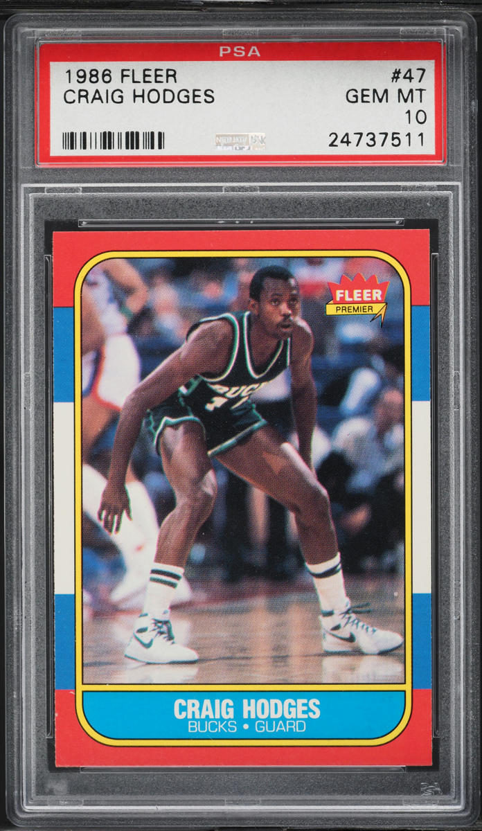 1986 Fleer Basketball Craig Hodges #47 PSA 10 GEM MINT