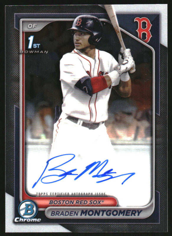 2024 Bowman Draft Chrome Autographs #CPA-BM Braden Montgomery RC Auto