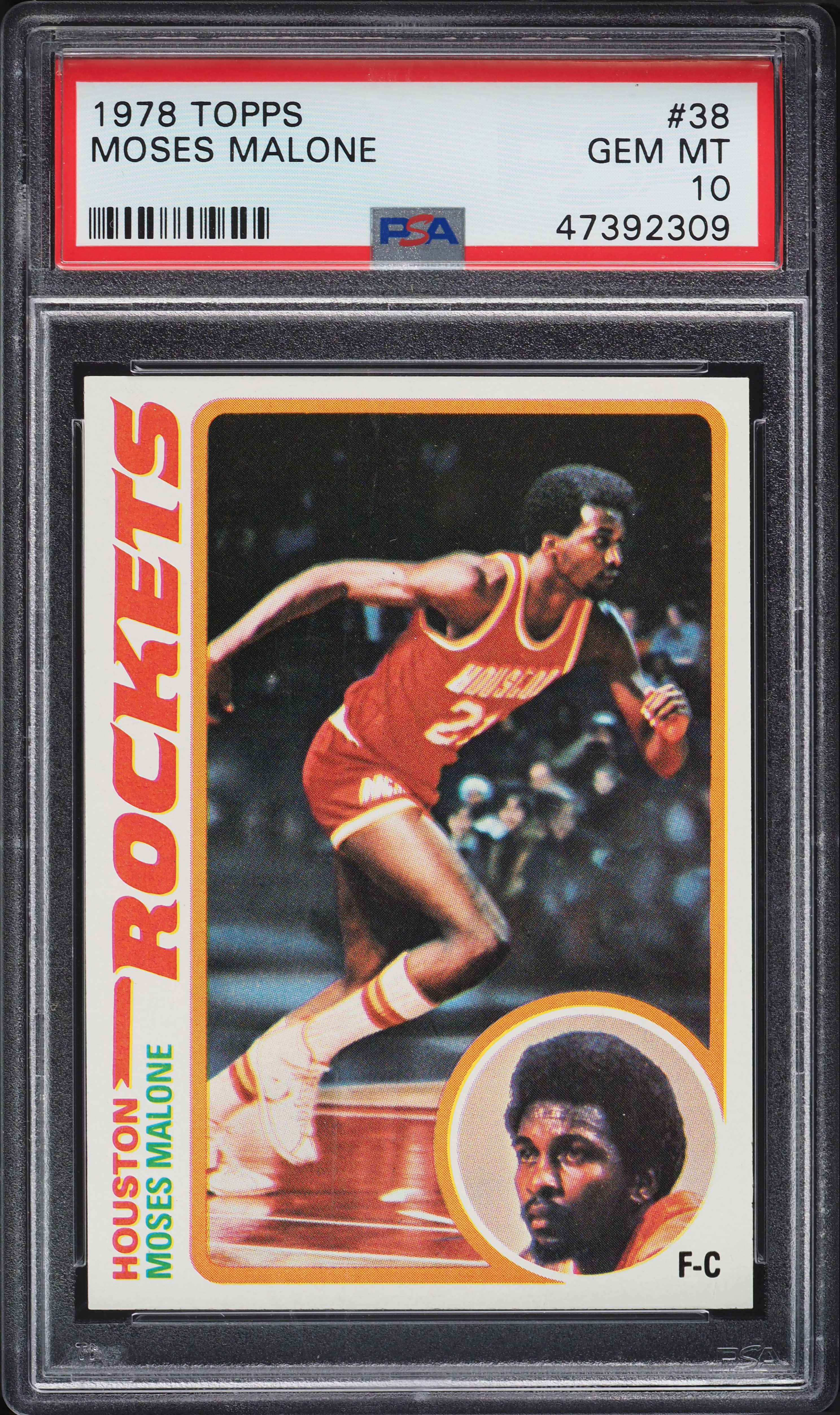 1978 Topps Basketball Moses Malone #38 PSA 10 GEM MINT