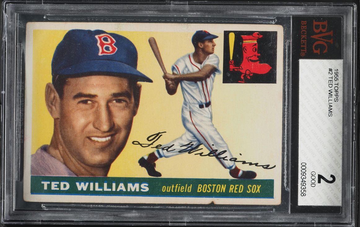 1955 Topps Ted Williams #2 BVG 2 GD