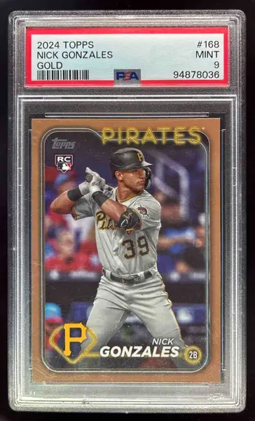 2024 Topps Gold #168 Nick Gonzales RC /2024 PSA 9