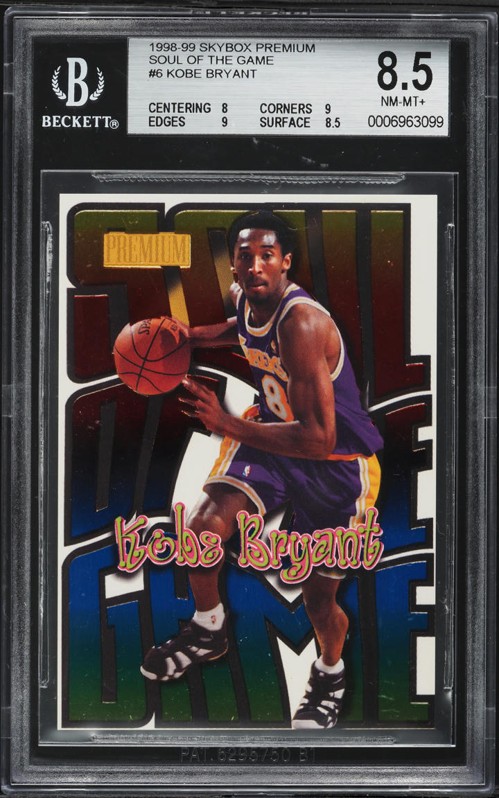 1998 Skybox Premium Soul Of The Game Kobe Bryant #6 BGS 8.5 NM-MT+