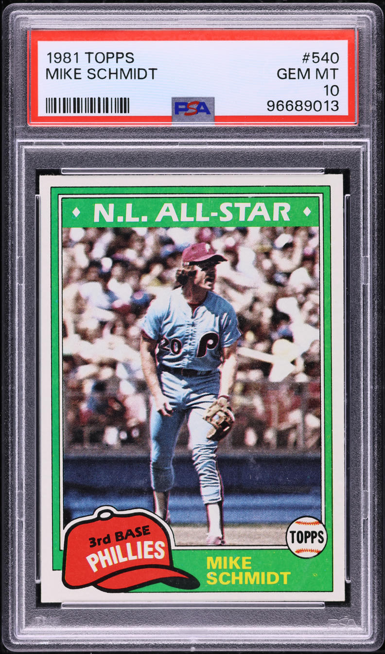 1981 Topps All-Star Mike Schmidt #540 PSA 10 GEM MINT