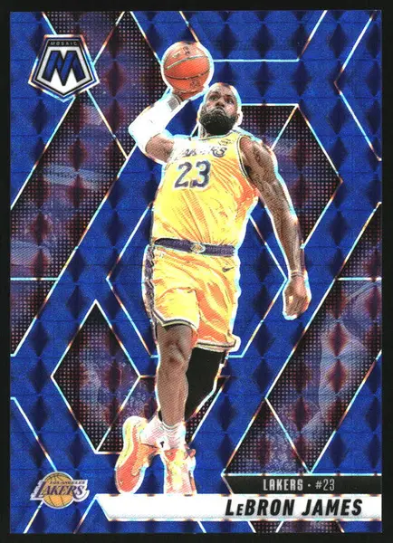 2024-25 Panini Mosaic Blue Mosaic #180 LeBron James /199