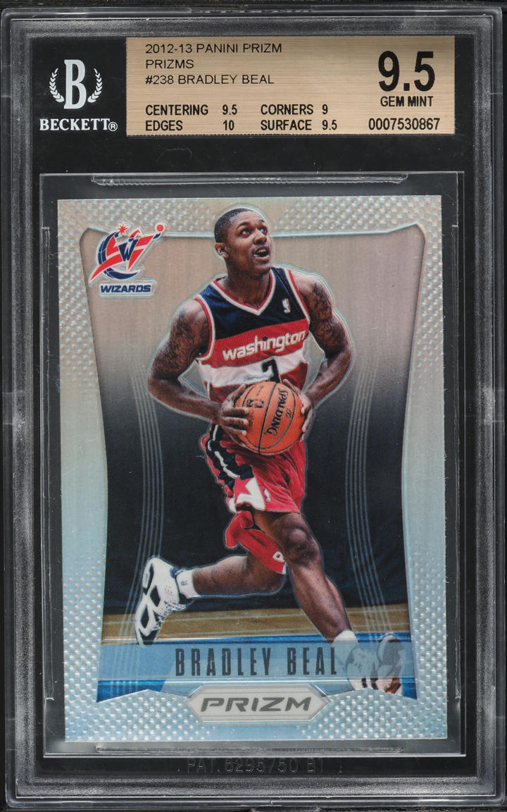 2012 Panini Prizm Silver Bradley Beal ROOKIE #238 BGS 9.5 GEM MINT