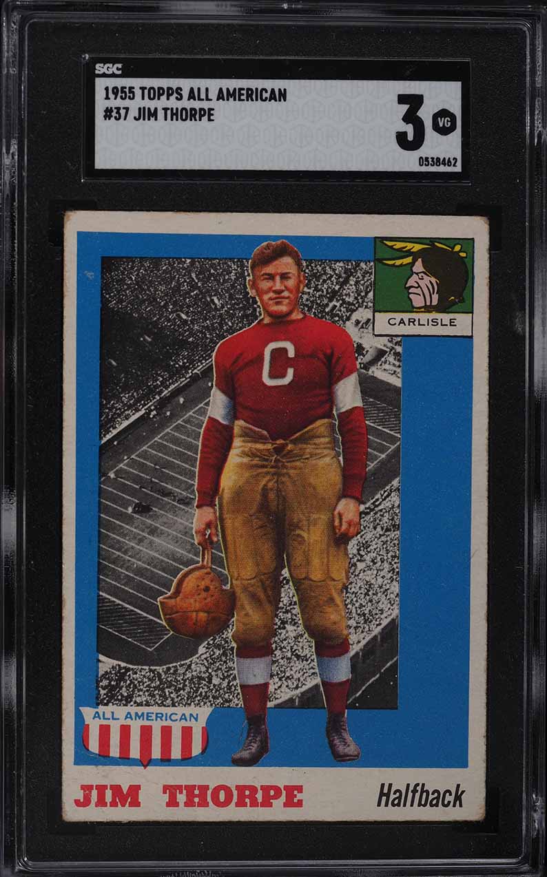 1955 Topps All American Jim Thorpe #37 SGC 3 VG