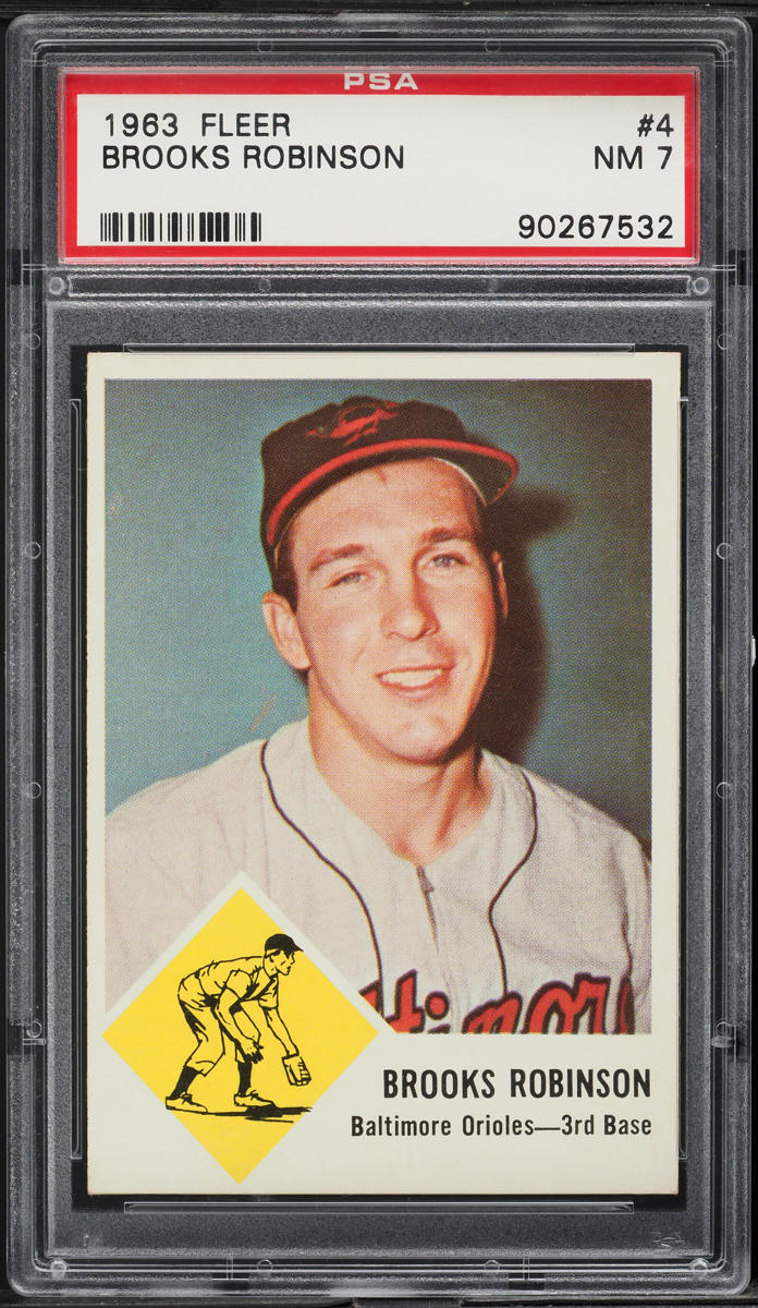 1963 Fleer Brooks Robinson #4 PSA 7 NRMT