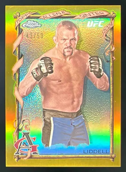 2024 Topps Chrome UFC Allen & Ginter Gold Refractor #AAG-21 Chuck Liddell /50