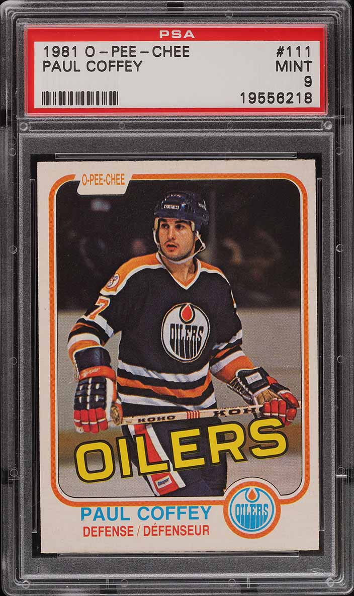 1981 O-Pee-Chee Hockey Paul Coffey ROOKIE #111 PSA 9 MINT