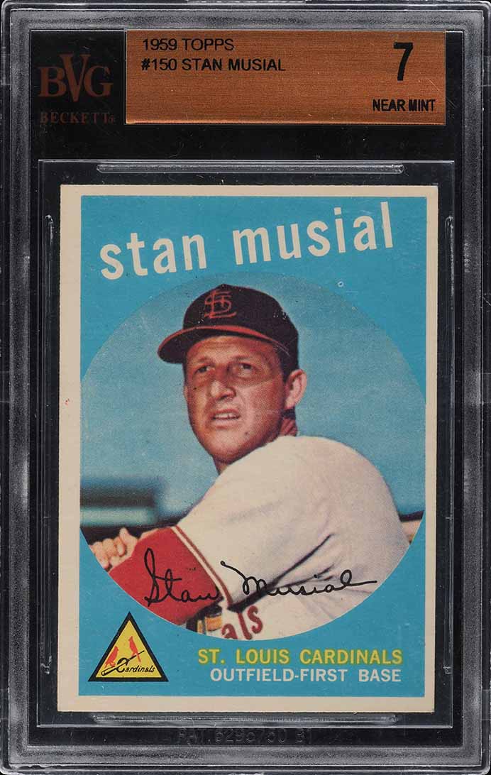 1959 Topps Stan Musial #150 BVG 7 NRMT