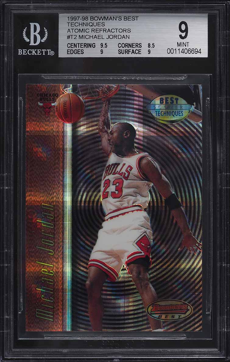 Michael Jordan 1997 Bowman's Best #T2 Techniques - Atomic