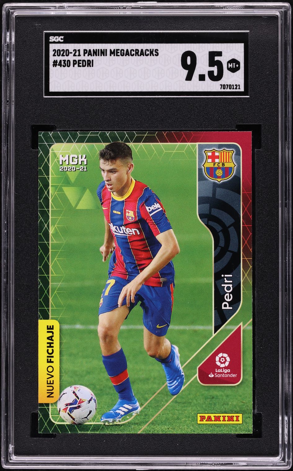 2020 Panini Megacracks Pedri ROOKIE #430 SGC 9.5 MINT+