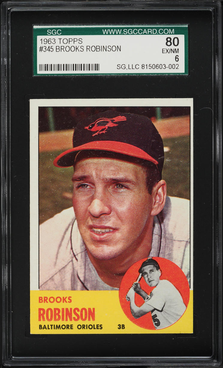 1963 Topps Brooks Robinson #345 SGC 6 EXMT