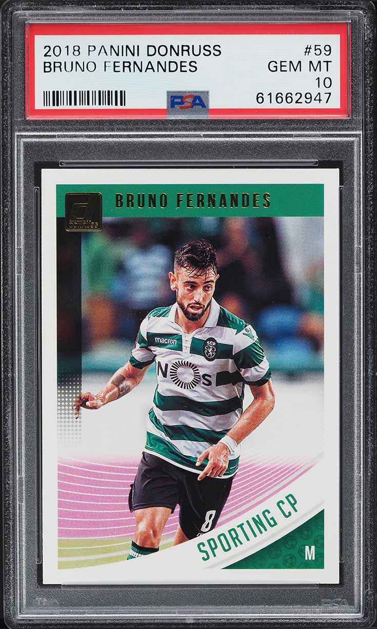 2018 Donruss Soccer Bruno Fernandes #59 PSA 10 GEM MINT