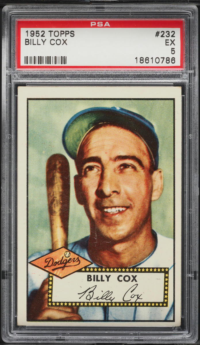 1952 Topps Billy Cox #232 PSA 5 EX