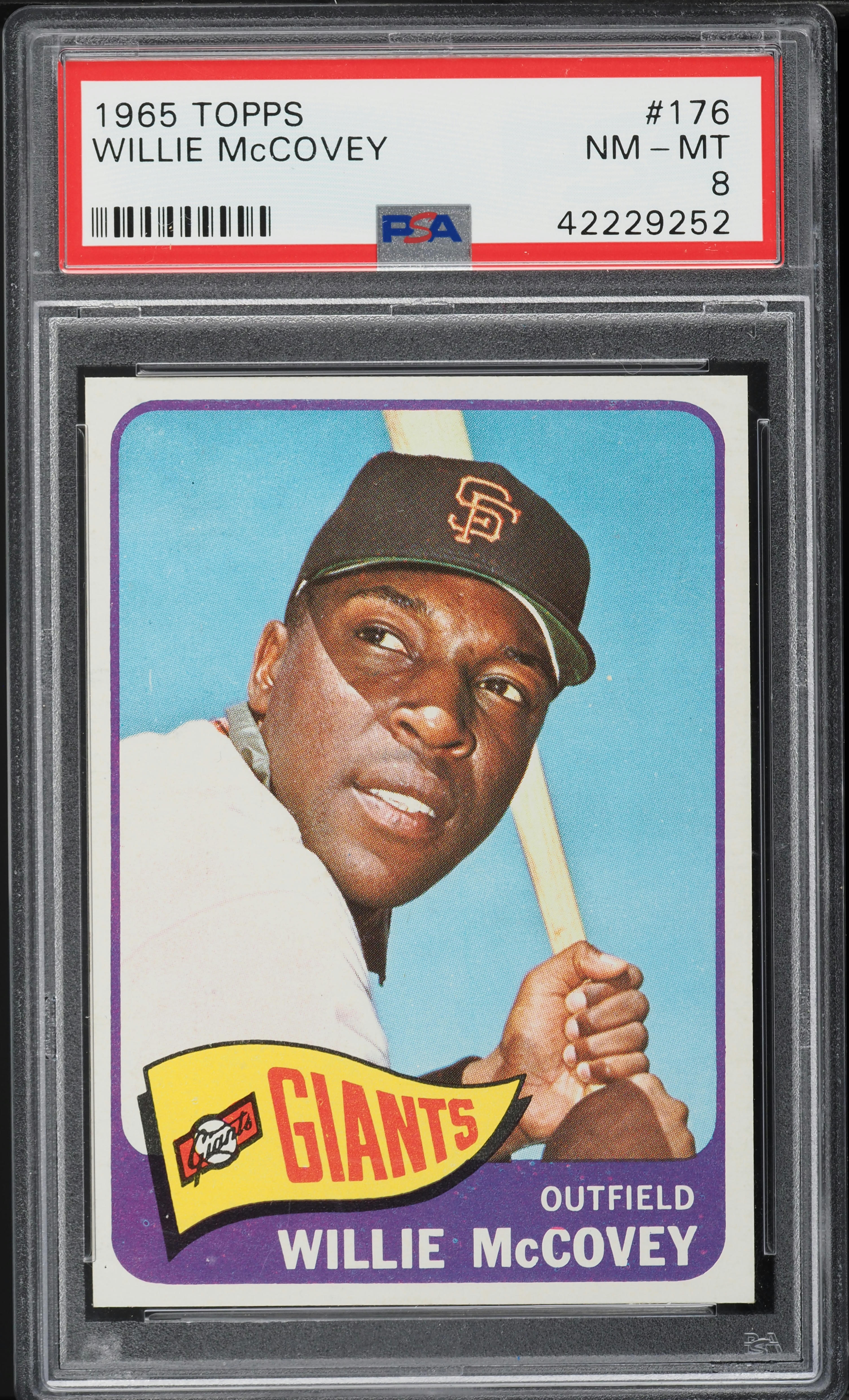 1965 Topps Willie McCovey #176 PSA 8 NM-MT