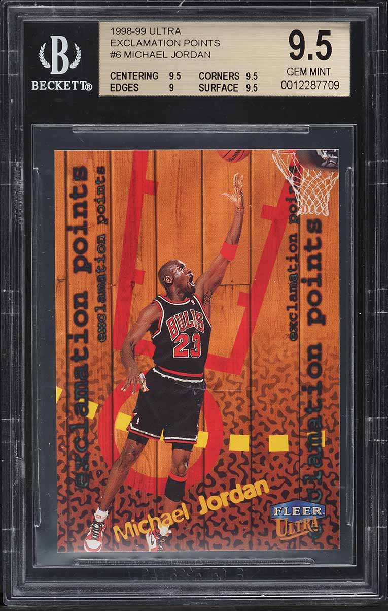 1998 Ultra Exclamation Points Michael Jordan #6 BGS 9.5 GEM MINT