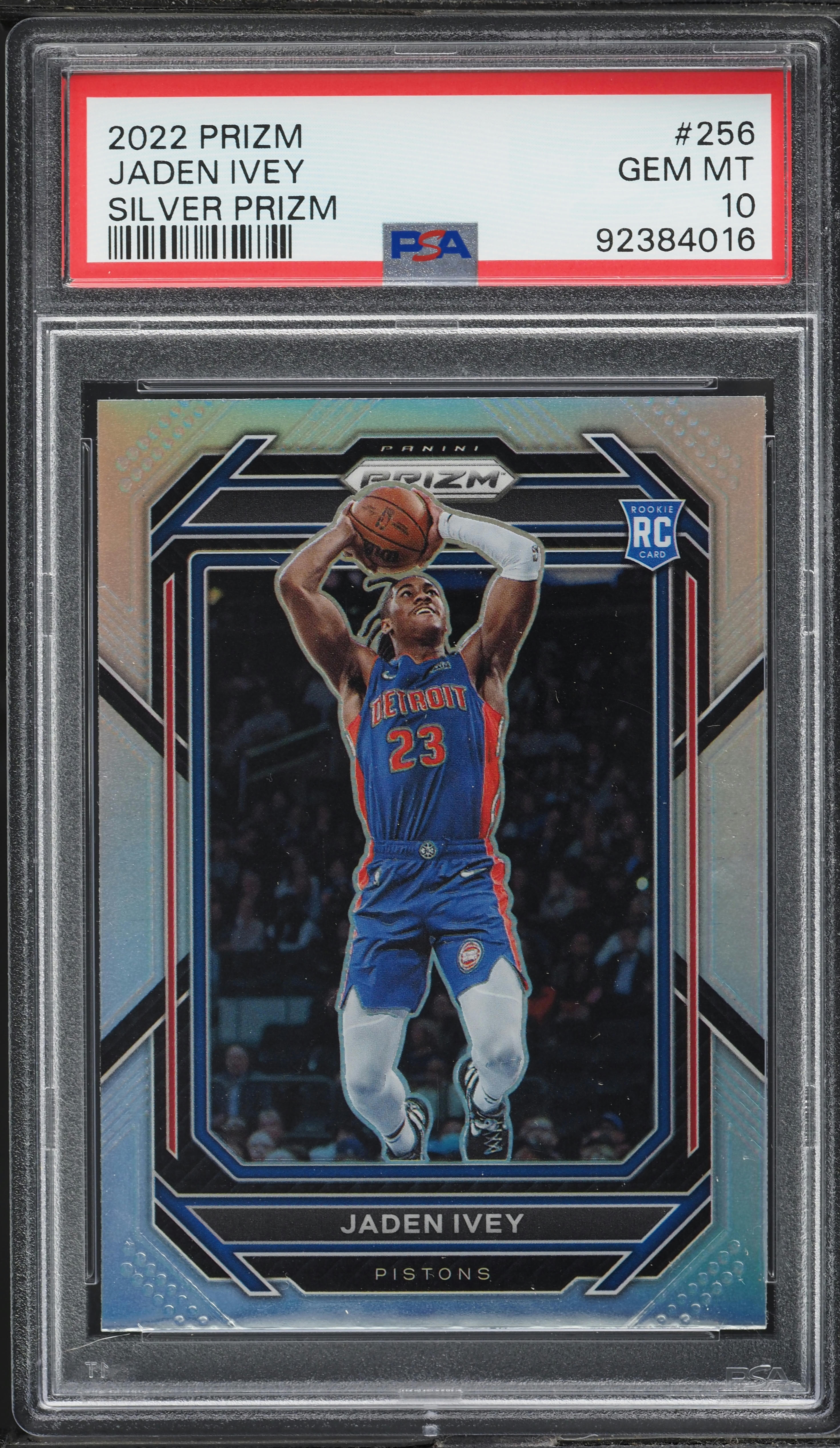2022 Panini Prizm Silver Jaden Ivey ROOKIE #256 PSA 10 GEM MINT